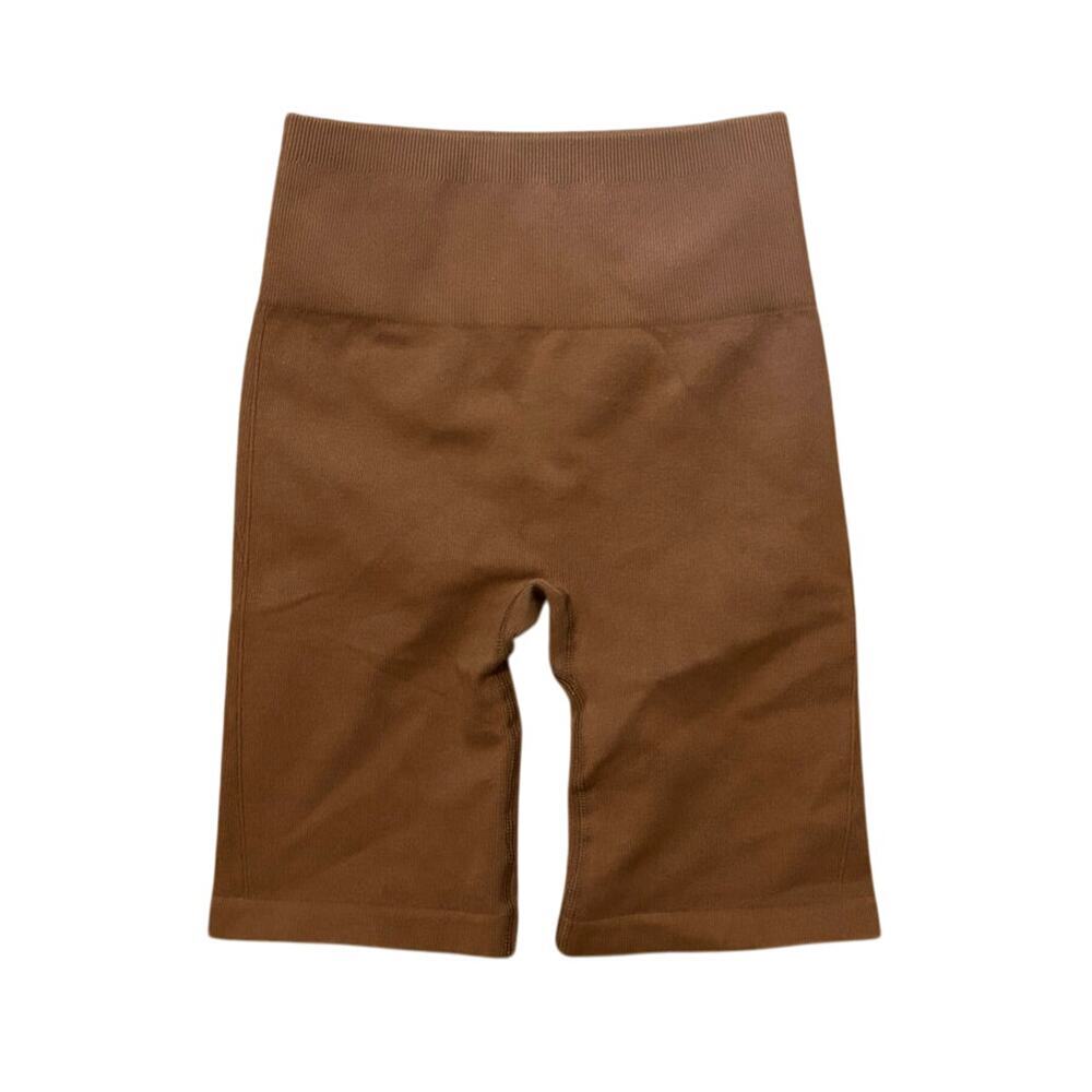 NWOT Everlane The Seamless Bike Short In Brown XS/S - Picture 3 of 6